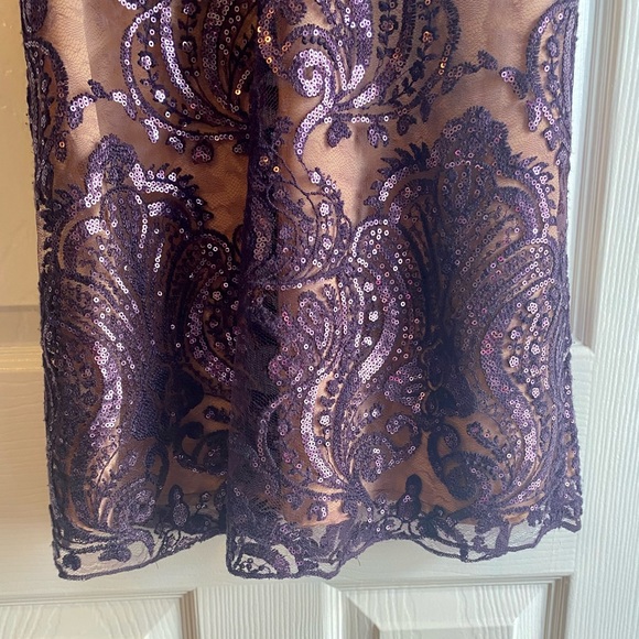 NWT Free People Sequin Purple Dress - Picture 4 of 6